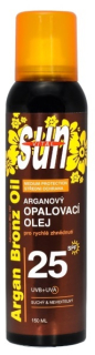 Suchý opalovací olej s BIO arganovým olejem SPF 25 SUN VITAL 150 ml